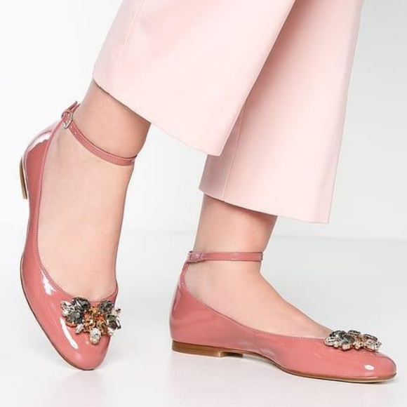 LK Bennett Shoes - L.K. BENNETT NINON PINK WITH EMBELLISHED CRYSTAL